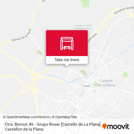 mapa Ctra. Borriol, 46 - Grupo Roser [Castelló de La Plana]