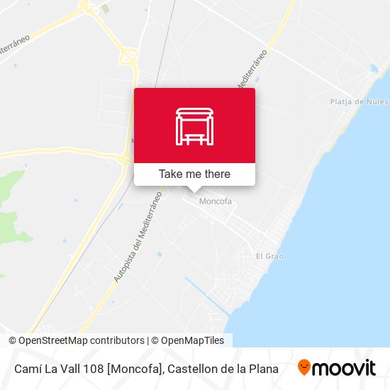 Camí La Vall 108 [Moncofa] map