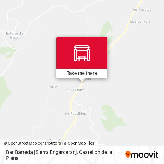 mapa Bar Barreda [Sierra Engarcerán]