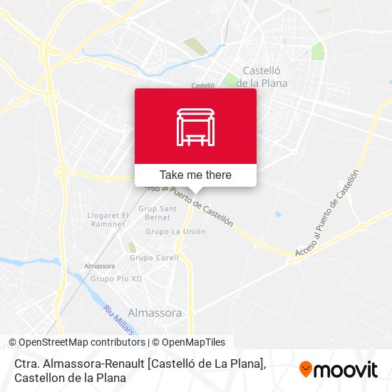 mapa Ctra. Almassora-Renault [Castelló de La Plana]