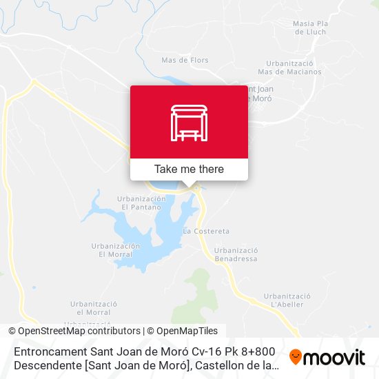 mapa Entroncament Sant Joan de Moró Cv-16 Pk 8+800 Descendente [Sant Joan de Moró]