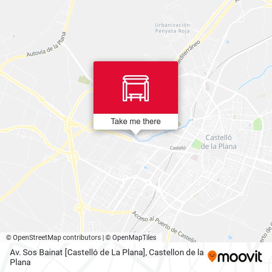 mapa Av. Sos Bainat [Castelló de La Plana]