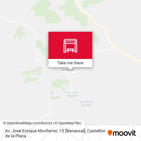 mapa Av. José Enrique Monferrer, 15 [Benassal]