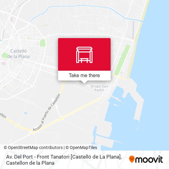 mapa Av. Del Port - Front Tanatori [Castelló de La Plana]