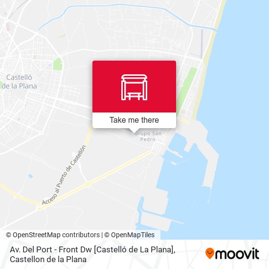 mapa Av. Del Port - Front Dw [Castelló de La Plana]