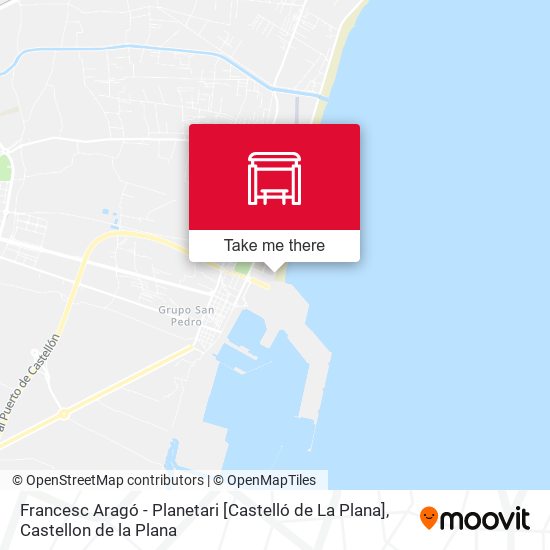 mapa Francesc Aragó - Planetari [Castelló de La Plana]