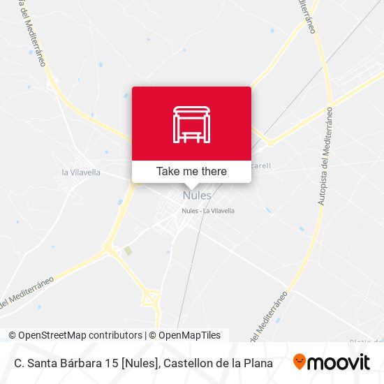 mapa C. Santa Bárbara 15 [Nules]