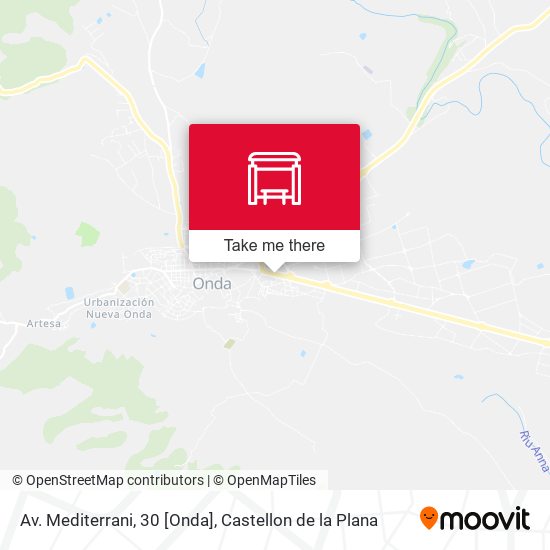 Av. Mediterrani, 30 [Onda] map