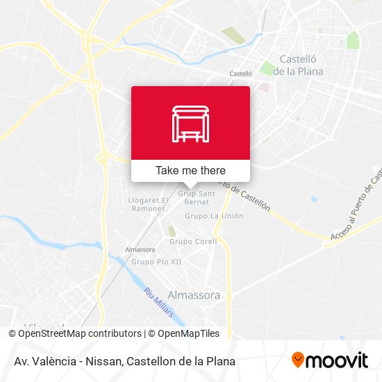 mapa Av. València - Nissan