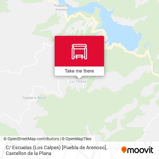 mapa C/ Escuelas (Los Calpes) [Puebla de Arenoso]