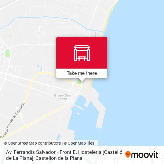 mapa Av. Ferrandis Salvador - Front E. Hosteleria [Castelló de La Plana]