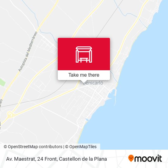 Av. Maestrat, 24 Front map