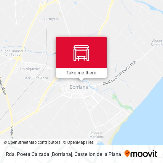 Rda. Poeta Calzada [Borriana] map