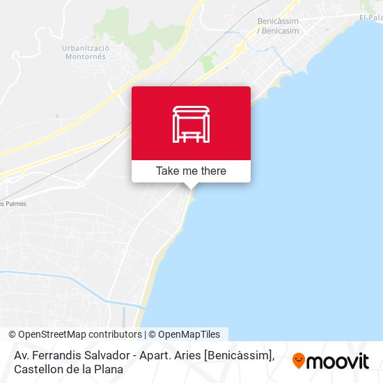 Av. Ferrandis Salvador - Apart. Aries [Benicàssim] map