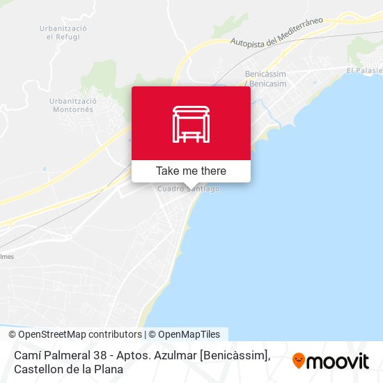 mapa Camí Palmeral 38 - Aptos. Azulmar [Benicàssim]