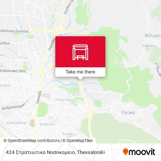424 Στρατιωτικο Νοσοκομειο map