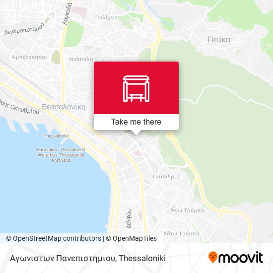Αγωνιστων Πανεπιστημιου map