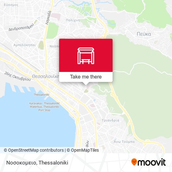 Νοσοκομειο map