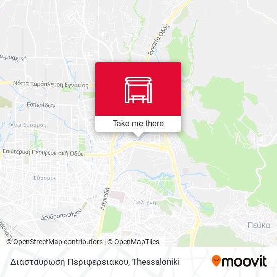 Διασταυρωση Περιφερειακου map