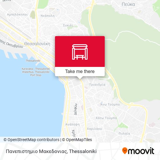 Πανεπιστημιο Μακεδονιας map