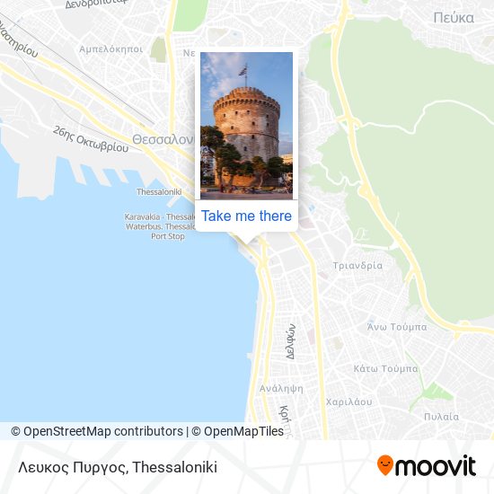 Λευκος Πυργος map