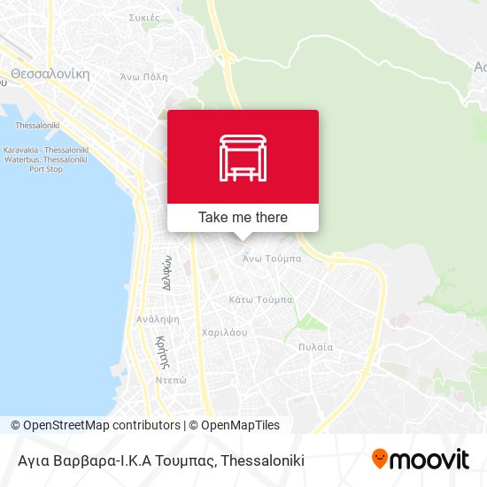 Αγια Βαρβαρα-Ι.Κ.Α Τουμπας map
