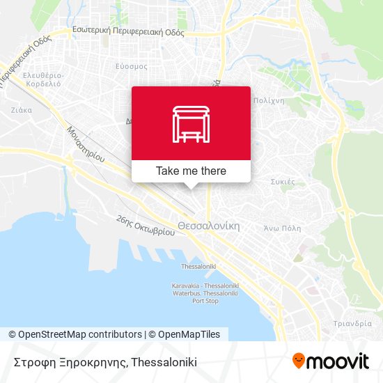 Στροφη Ξηροκρηνης map