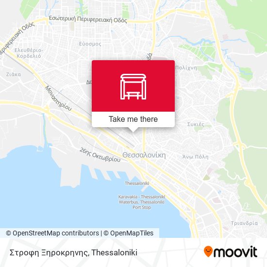 Στροφη Ξηροκρηνης map