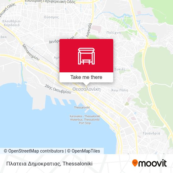 Πλατεια Δημοκρατιας map