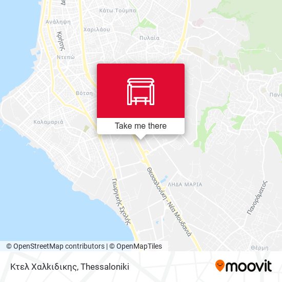 Κτελ  Χαλkιδικης map
