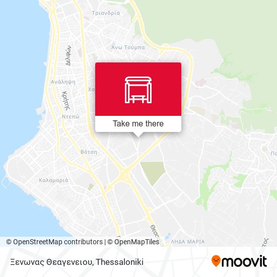 Ξενωνας Θεαγενειου map