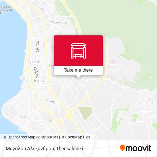 Μεγαλου Αλεξανδρου map