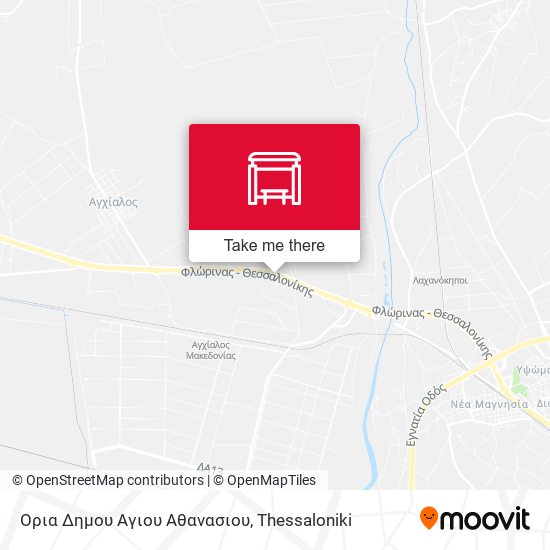 Ορια Δημου Αγιου Αθανασιου map