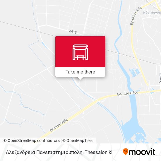 Αλεξανδρεια Πανεπιστημιουπολη map