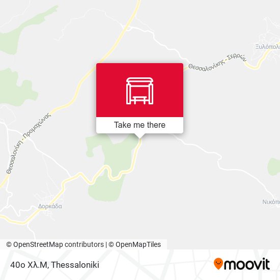 40ο Χλ.Μ map