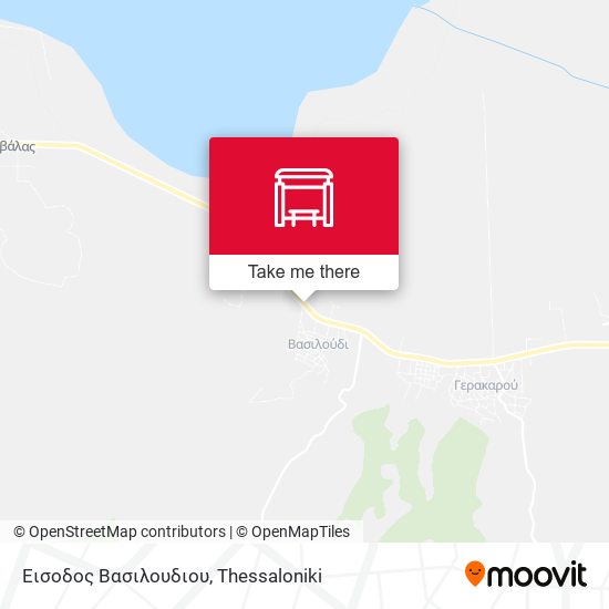 Εισοδος Βασιλουδιου map