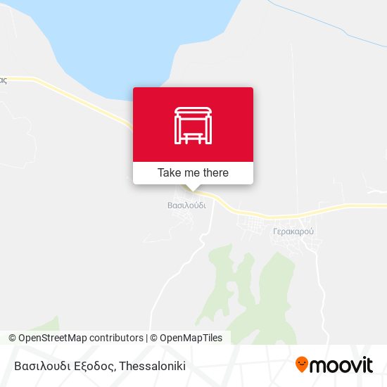 Βασιλουδι Εξοδος map