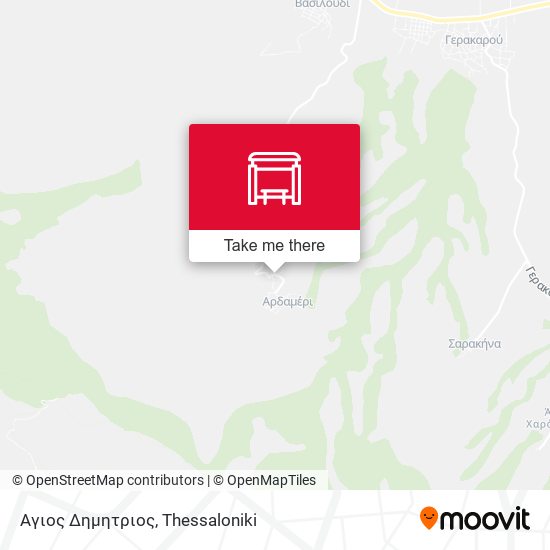 Αγιος Δημητριος map