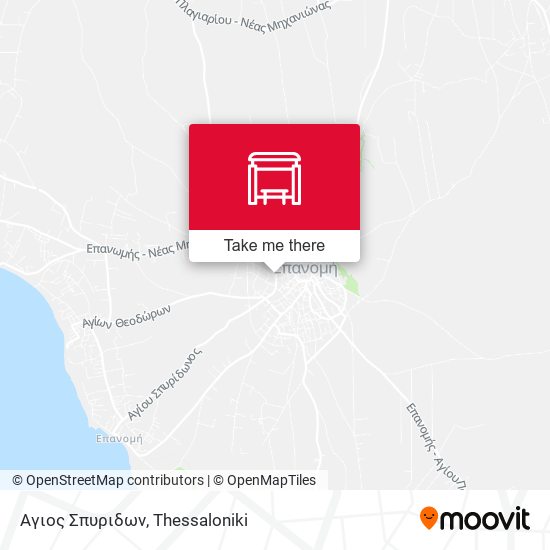 Αγιος Σπυριδων map