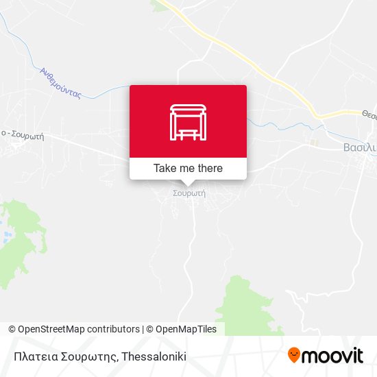 Πλατεια Σουρωτης map