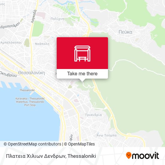 Πλατεια Χιλιων Δενδρων map