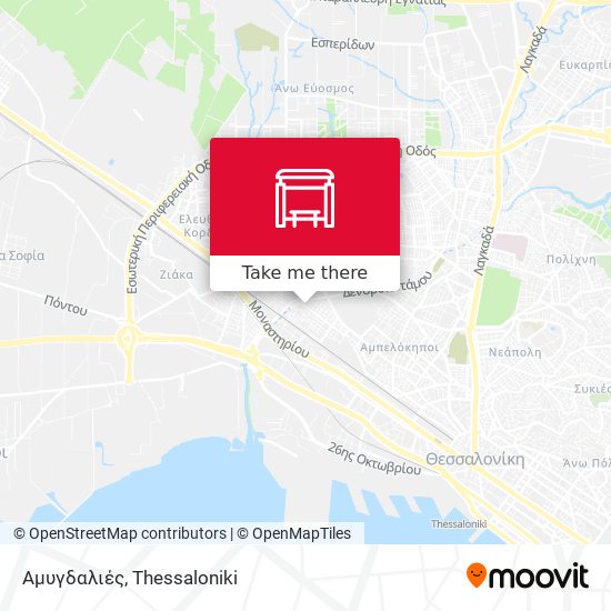Αμυγδαλιές map