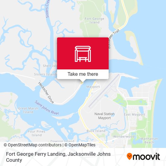 Mapa de Fort George Ferry Landing