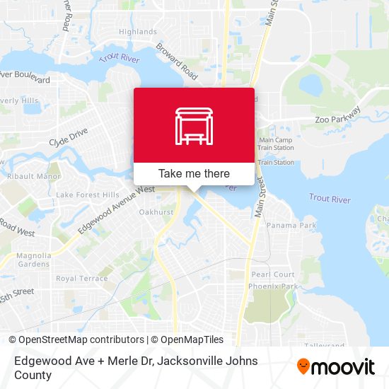 Edgewood Ave + Merle Dr map