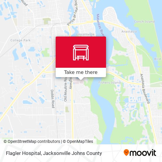 Flagler Hospital map