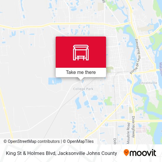 King St & Holmes Blvd map