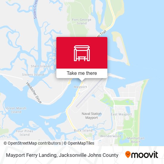 Mayport Ferry Landing map