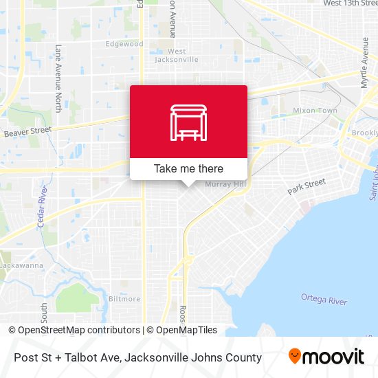 Mapa de Post St + Talbot Ave