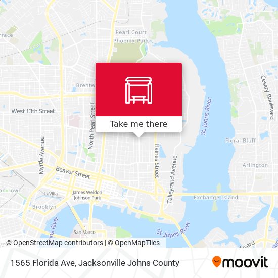 1565 Florida Ave map