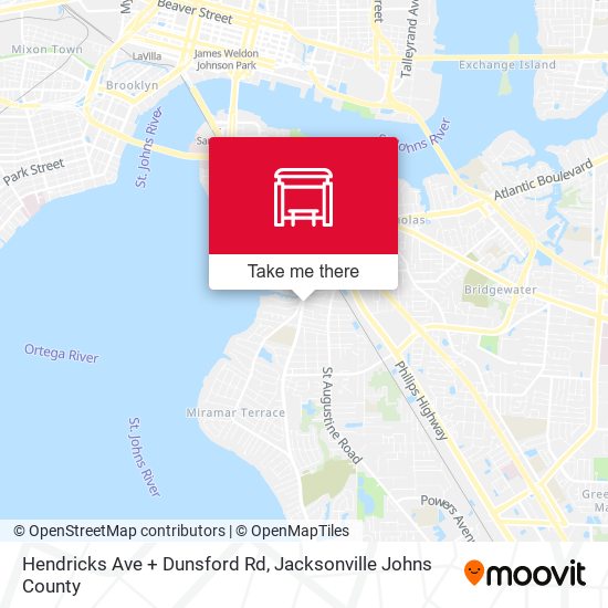 Hendricks Ave + Dunsford Rd map